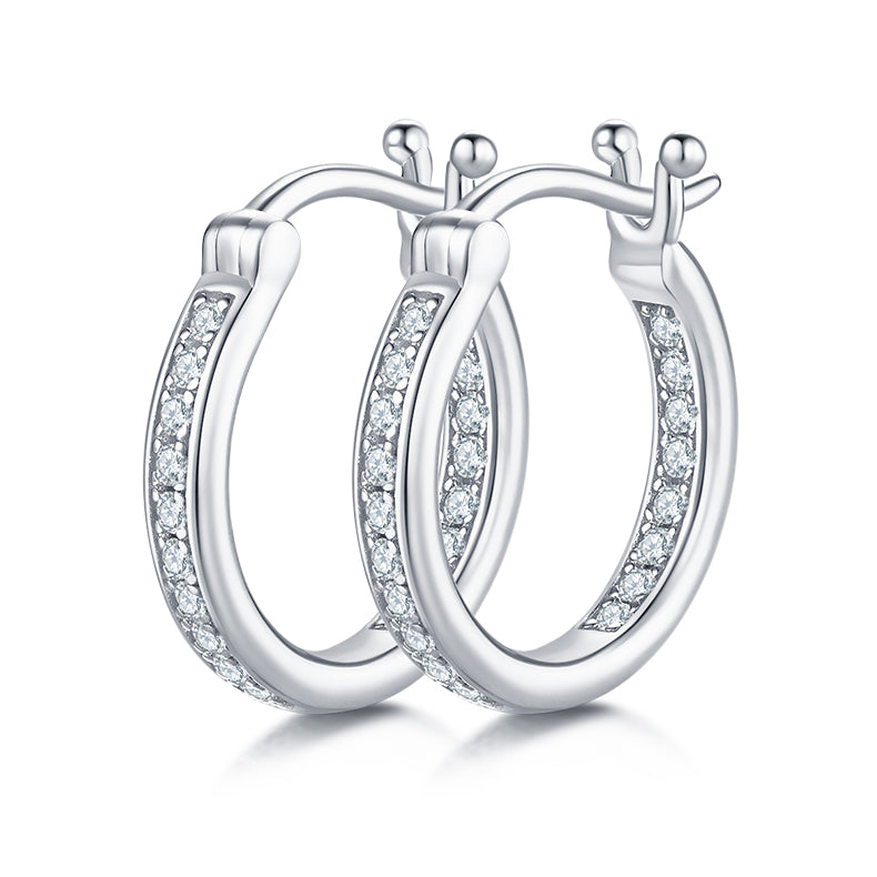 Skinny Eternity Hoop Earrings