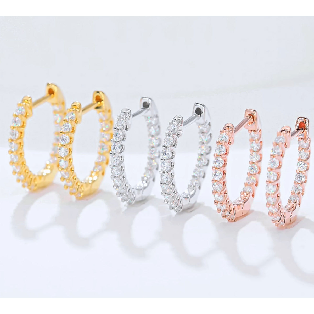 Skinny Eternity Hoop Earrings