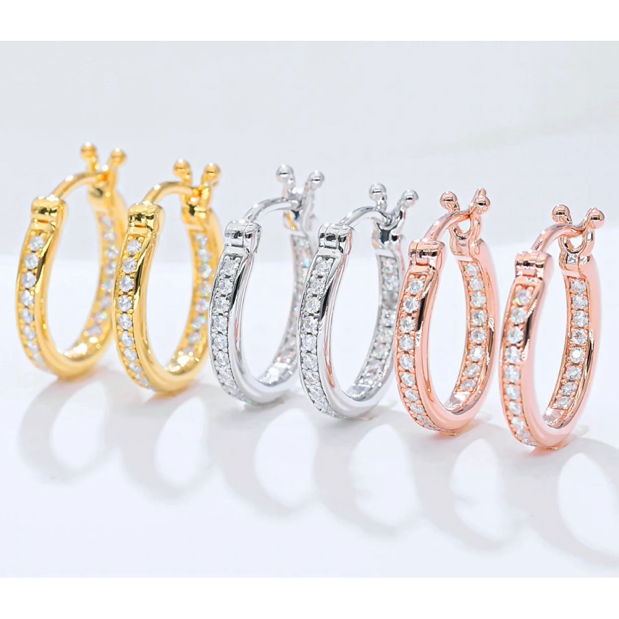 Skinny Eternity Hoop Earrings