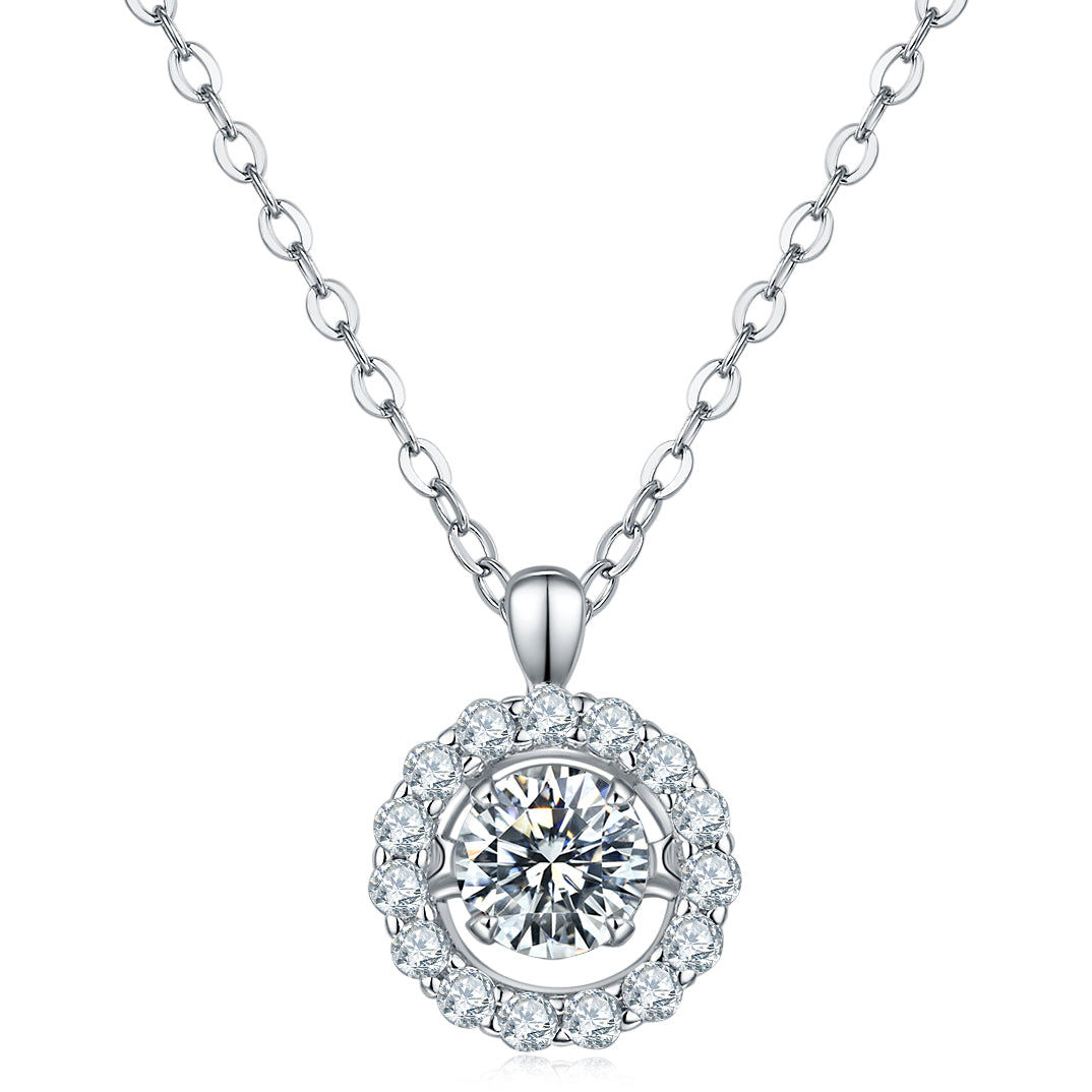 Floral Dancing Stone Necklace