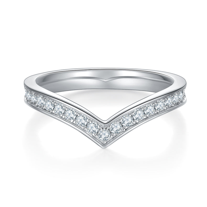 V-Shaped Eternity Band