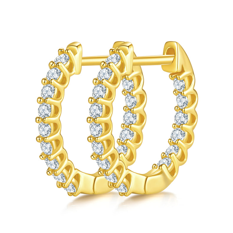 Skinny Eternity Hoop Earrings