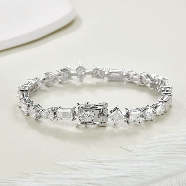 Assorted Cuts Tennis Bracelet