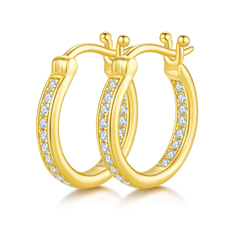 Skinny Eternity Hoop Earrings