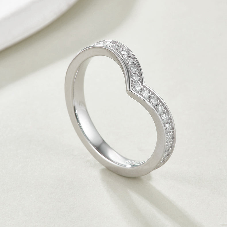 V-Shaped Eternity Band