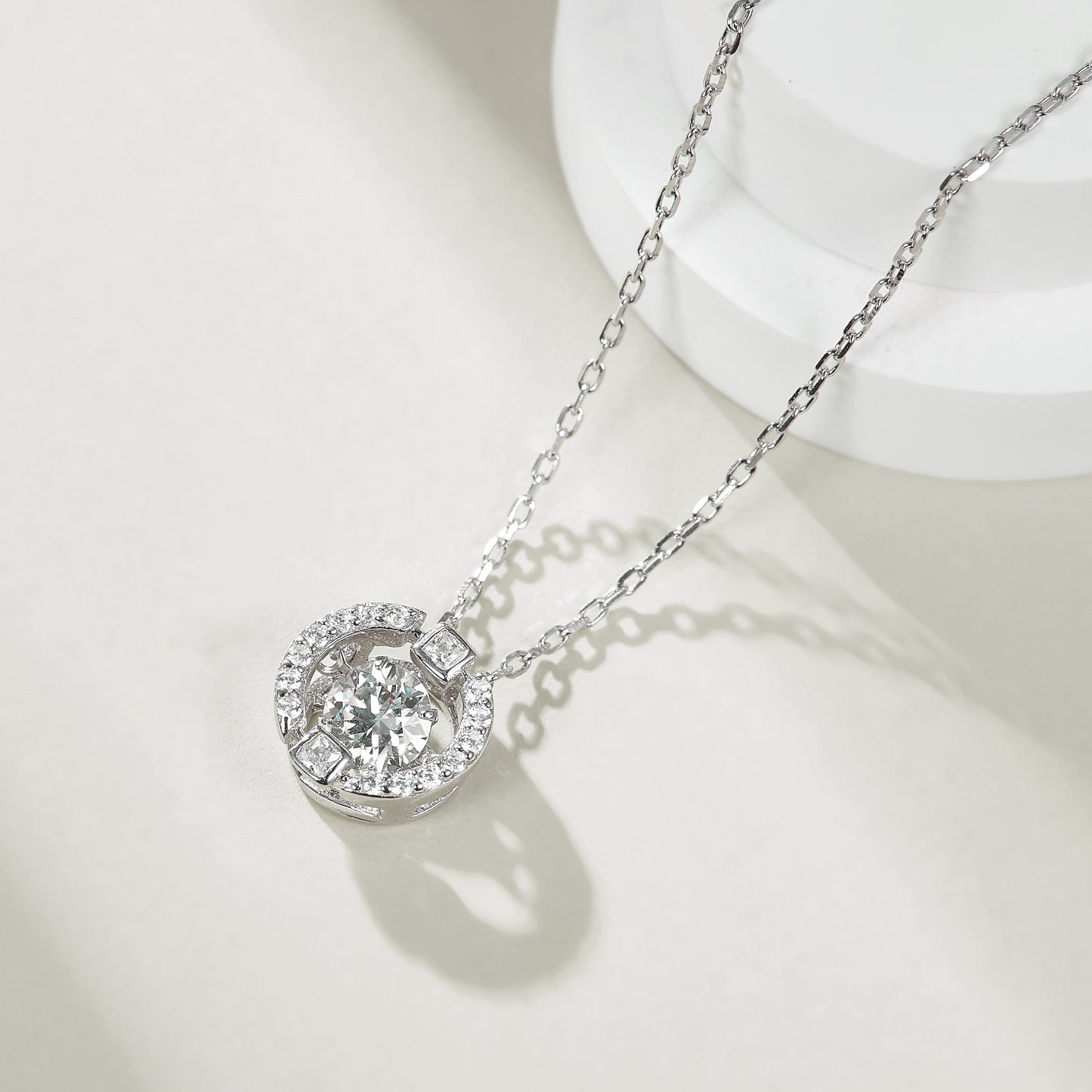 Halo Dancing Stone Necklace