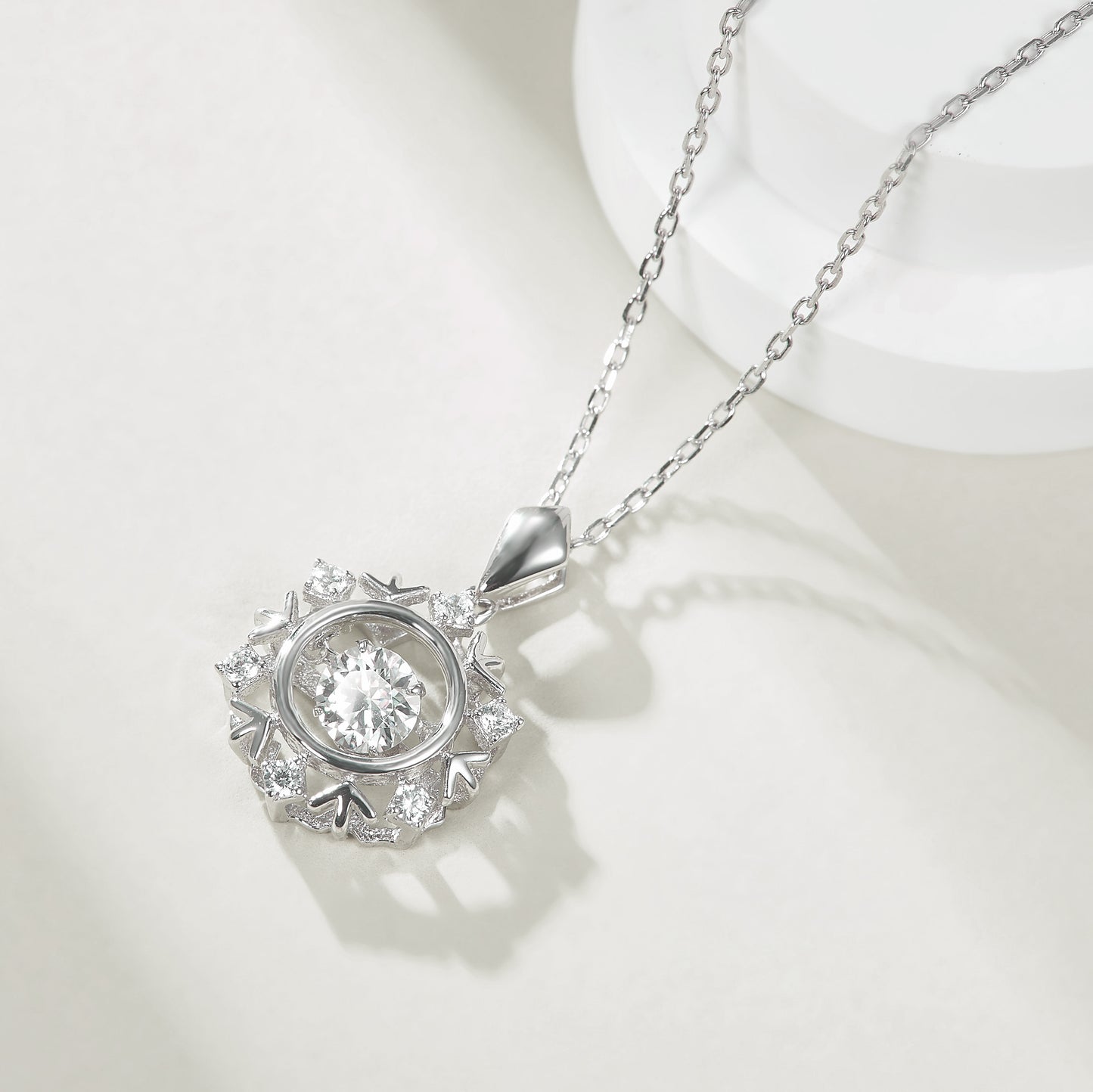 Snow Dancing Stone Necklace