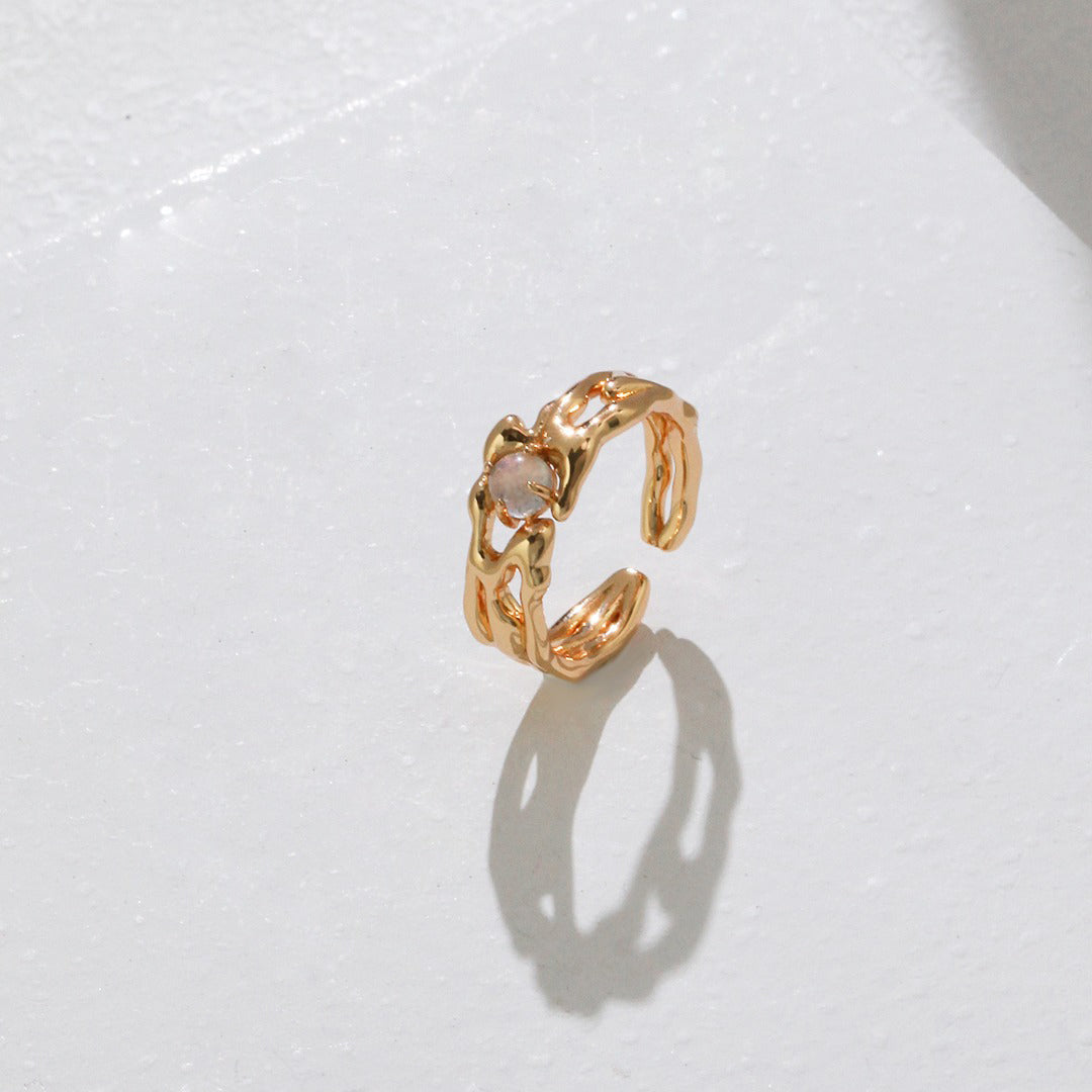 Gemstone Open Stacking Ring