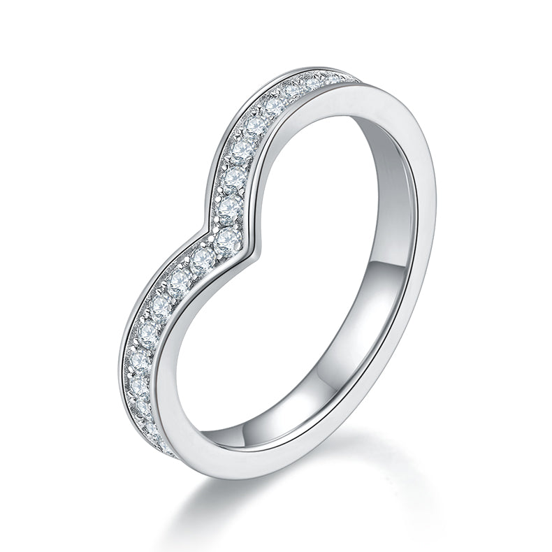 V-Shaped Eternity Band