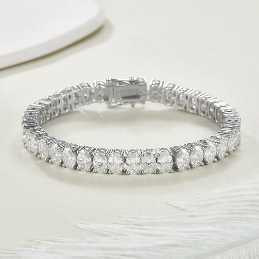 Oval-Cut Tennis Bracelet