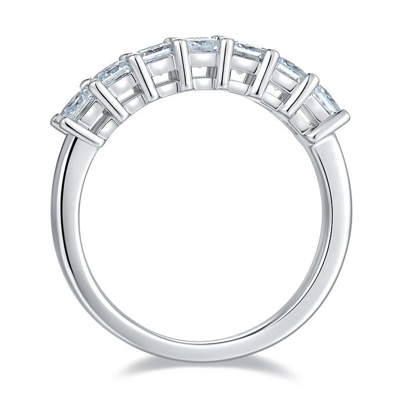 Princess-Cut Half Eternity Band