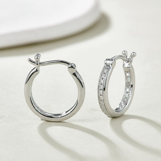 Skinny Eternity Hoop Earrings