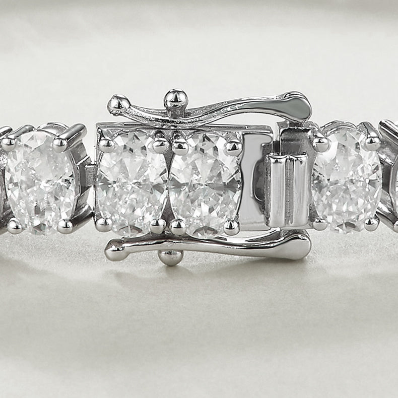 Oval-Cut Tennis Bracelet