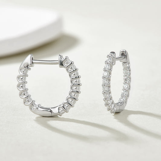 Skinny Eternity Hoop Earrings