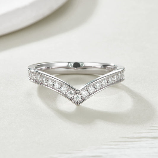 V-Shaped Eternity Band