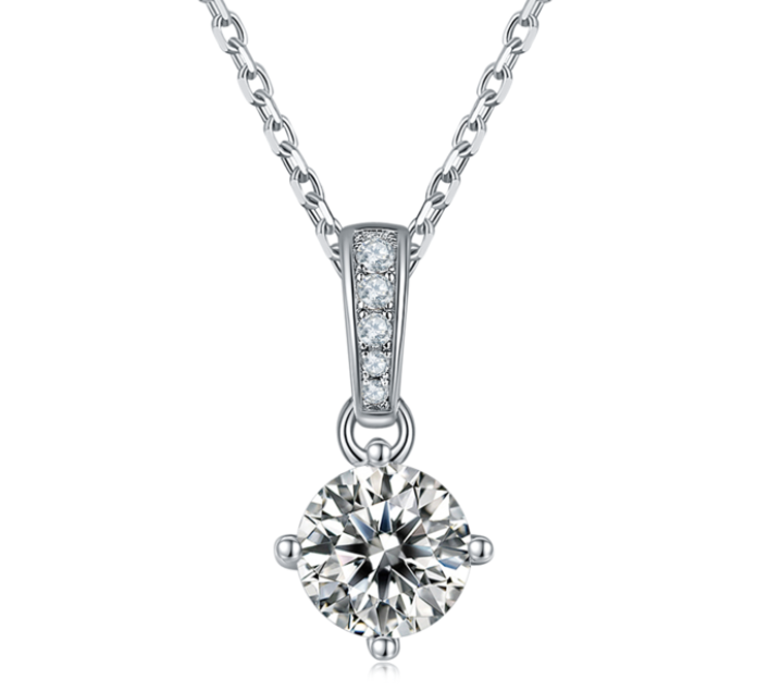 Classic 4-Prong Round Brilliant Pendant